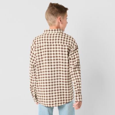 Thereabouts Little & Big Boys Long Sleeve Button-Down Shirt