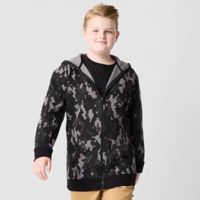 Xersion Little & Big Kid Boys Long Sleeve Fleece Zipper Hoodie