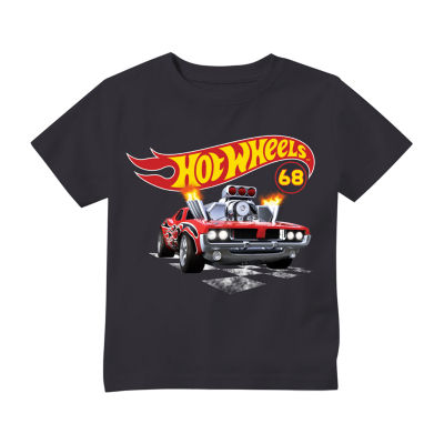 Toddler Boys Crew Neck Short Sleeve Hot Wheels Graphic T-Shirt