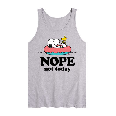 Novelty Mens Scoop Neck Sleeveless Snoopy Tank Top