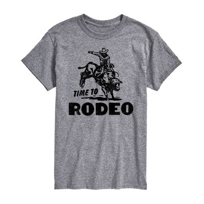 Mens Short Sleeve Time To Rodeo Graphic T-Shirt