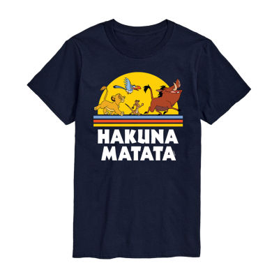 Mens Short Sleeve The Lion King Hakuna Matata Graphic T-Shirt