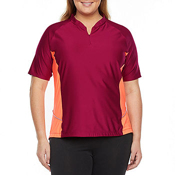 Xersion Cycling Womens Short Sleeve T-Shirt Plus - JCPenney