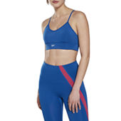 Xersion Medium Support Zip Front Seamless Sports Bra, Color: Navy Platoon -  JCPenney