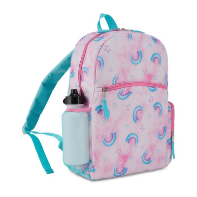 Cudlie 6 Piece DIY Pink Rainbows Backpack Set With Stickers