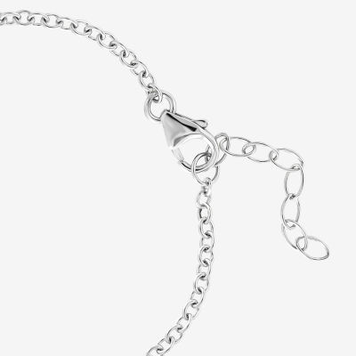 Disney Classics Sterling Silver 5 Inch Hollow Link Winnie The Pooh Id Bracelet