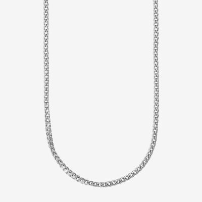 Shaquille O'Neal XLG Stainless Steel 24 Inch Wheat Chain Necklace