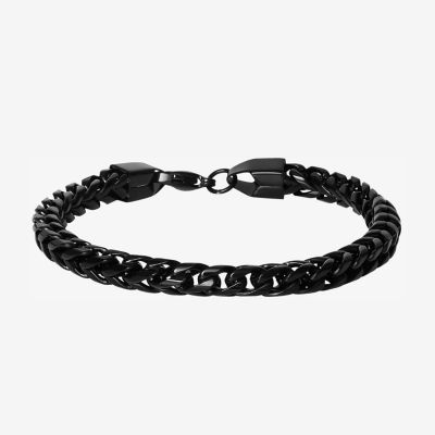 Shaquille O'Neal XLG Stainless Steel 9 Inch Solid Link Chain Bracelet