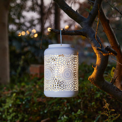 Glitzhome 8.75" Metal Cutout Lanterns