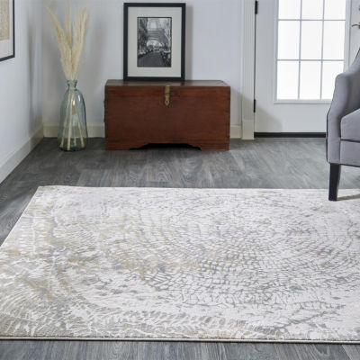 Weave And Wander Parker Abstract Machine Made Indoor Rectangle Area Rugs