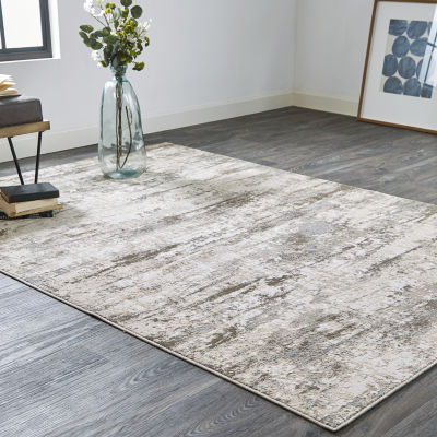 Weave And Wander Parker Abstract Machine Made Indoor Rectangle Area Rugs