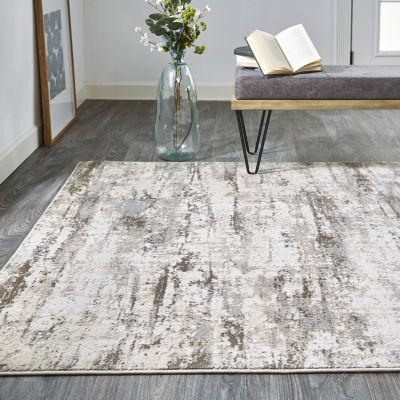 Weave And Wander Parker Abstract Machine Made Indoor Rectangle Area Rugs