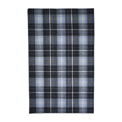 Weave And Wander Jens Plaid Flatweave Indoor Rectangle Area Rugs
