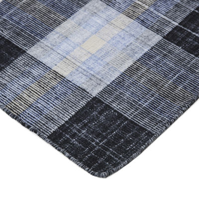 Weave And Wander Jens Plaid Flatweave Indoor Rectangle Area Rugs