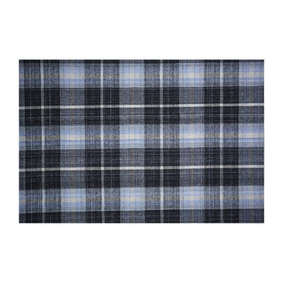 Weave And Wander Jens Plaid Flatweave Indoor Rectangle Area Rugs