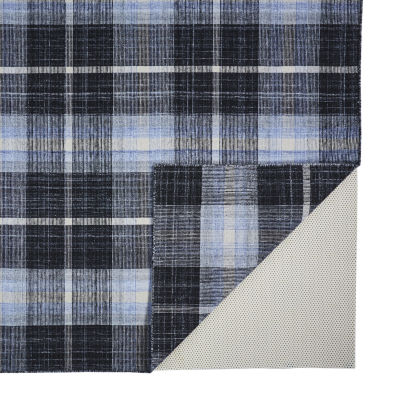 Weave And Wander Jens Plaid Flatweave Indoor Rectangle Area Rugs