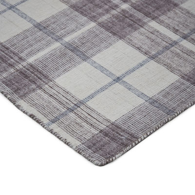 Weave And Wander Jens Plaid Flatweave Indoor Rectangle Accent Rugs