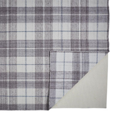 Weave And Wander Jens Plaid Flatweave Indoor Rectangle Accent Rugs