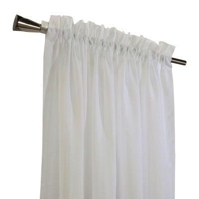Cote D'Azure Rod Pocket Sheer Single Curtain Panels