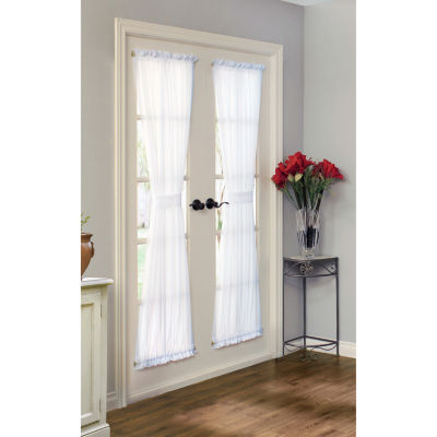 Rhapsody Lined Light-Filtering Rod Pocket Single Door Panel Curtain