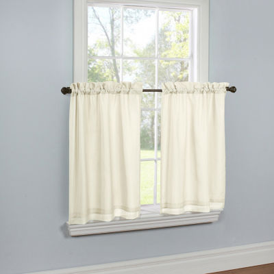 Rhapsody Lined 2-pc. Rod Pocket Window Tiers