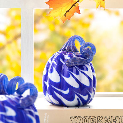 Glitzhome Glass Pumpkin And Gourd 3-pc. Thanksgiving Tabletop Decor