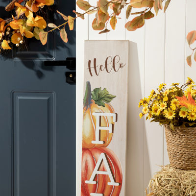 Glitzhome Fall Wooden Thanksgiving Porch Sign