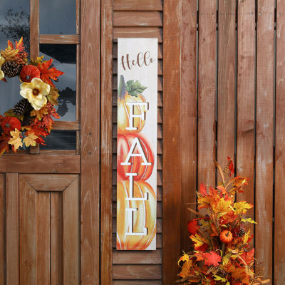 Glitzhome Fall Wooden Thanksgiving Porch Sign