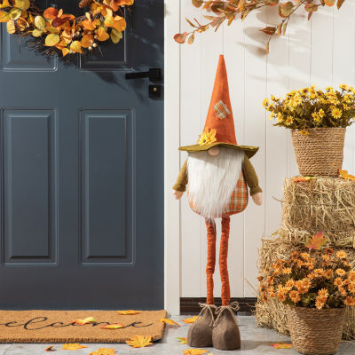 Glitzhome Fabric Fall Gnome Standing Decor Thanksgiving Porch Sign