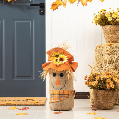 Glitzhome Fall Linen Doorstop Decor Thanksgiving Porch Sign