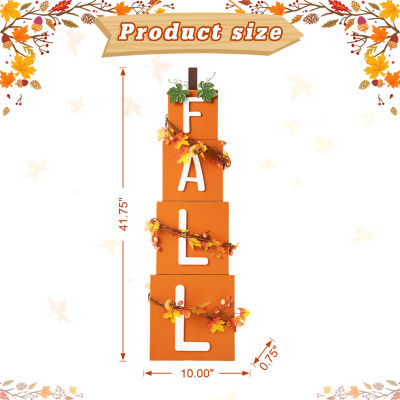 Glitzhome Wood "Fall" Decor Thanksgiving Porch Sign