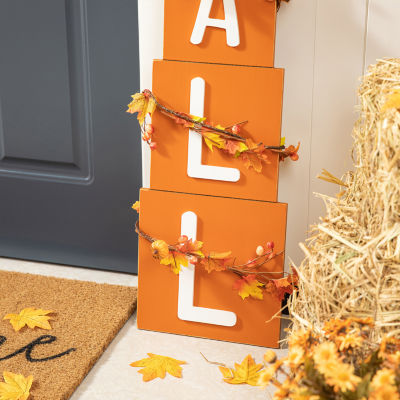 Glitzhome Wood "Fall" Decor Thanksgiving Porch Sign