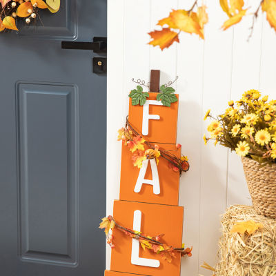 Glitzhome Wood "Fall" Decor Thanksgiving Porch Sign