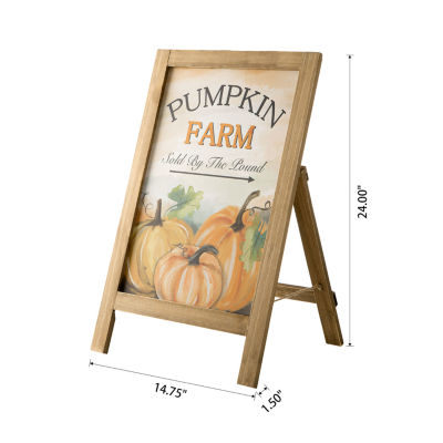 Glitzhome Fall Wooden Thanksgiving Porch Sign