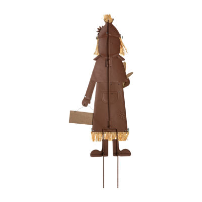 Glitzhome Metal Scarecrow Thanksgiving Yard Art