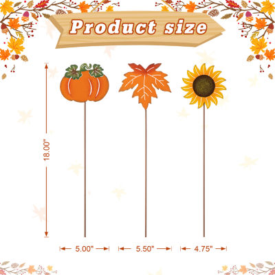 Glitzhome Set Of 6 Fall Thanksgiving Yard Art