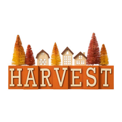 Glitzhome Harvest Wooden Thanksgiving Tabletop Decor