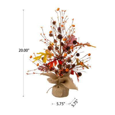 Glitzhome Harvest Tree Thanksgiving Tabletop Decor