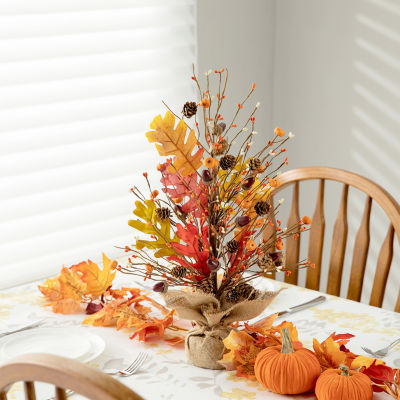 Glitzhome Harvest Tree Thanksgiving Tabletop Decor