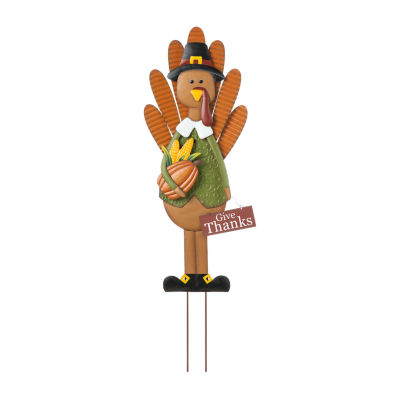 Glitzhome Harvest Metal Turkey Thanksgiving Holiday Yard Art