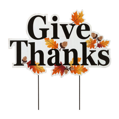 Glitzhome Wooden Thanksgiving Holiday Yard Art