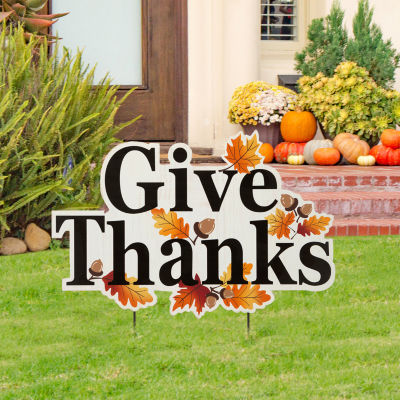 Glitzhome Wooden Thanksgiving Holiday Yard Art