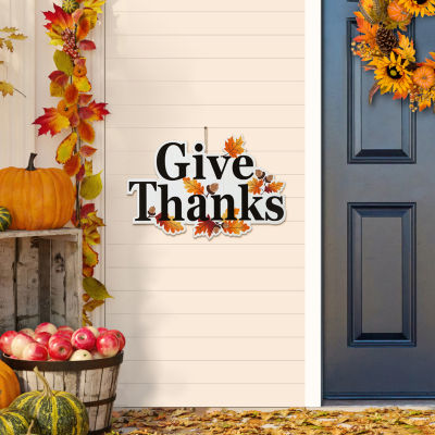 Glitzhome Wooden Thanksgiving Holiday Yard Art