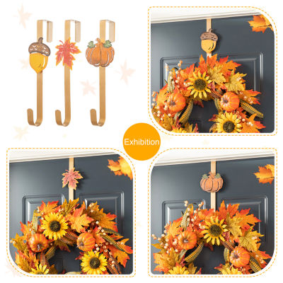 Glitzhome Fall Metal Wreath 3-pc. Wall Hook