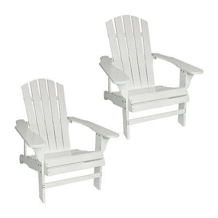 2-pc. Adriondack Chair, One Size, White