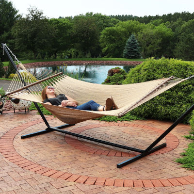 Sunnydaze Large Bar Rope Hammock