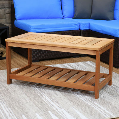 Sunnydaze Modern Patio Coffee Table