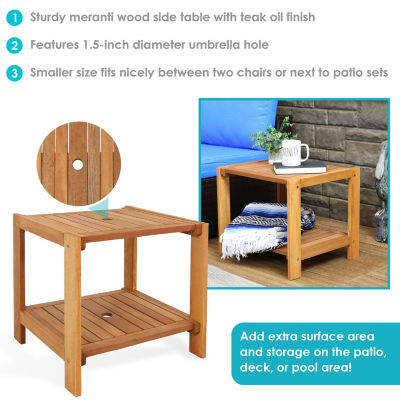 Weather Resistant Patio Side Table