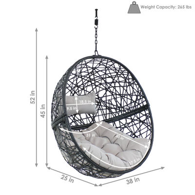 Jackson Outdoor Hanging Wicker Egg Chair