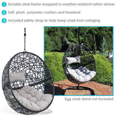 Jackson Outdoor Hanging Wicker Egg Chair